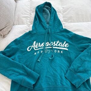 Aeropostale Teal Hoodie Sweatshirt